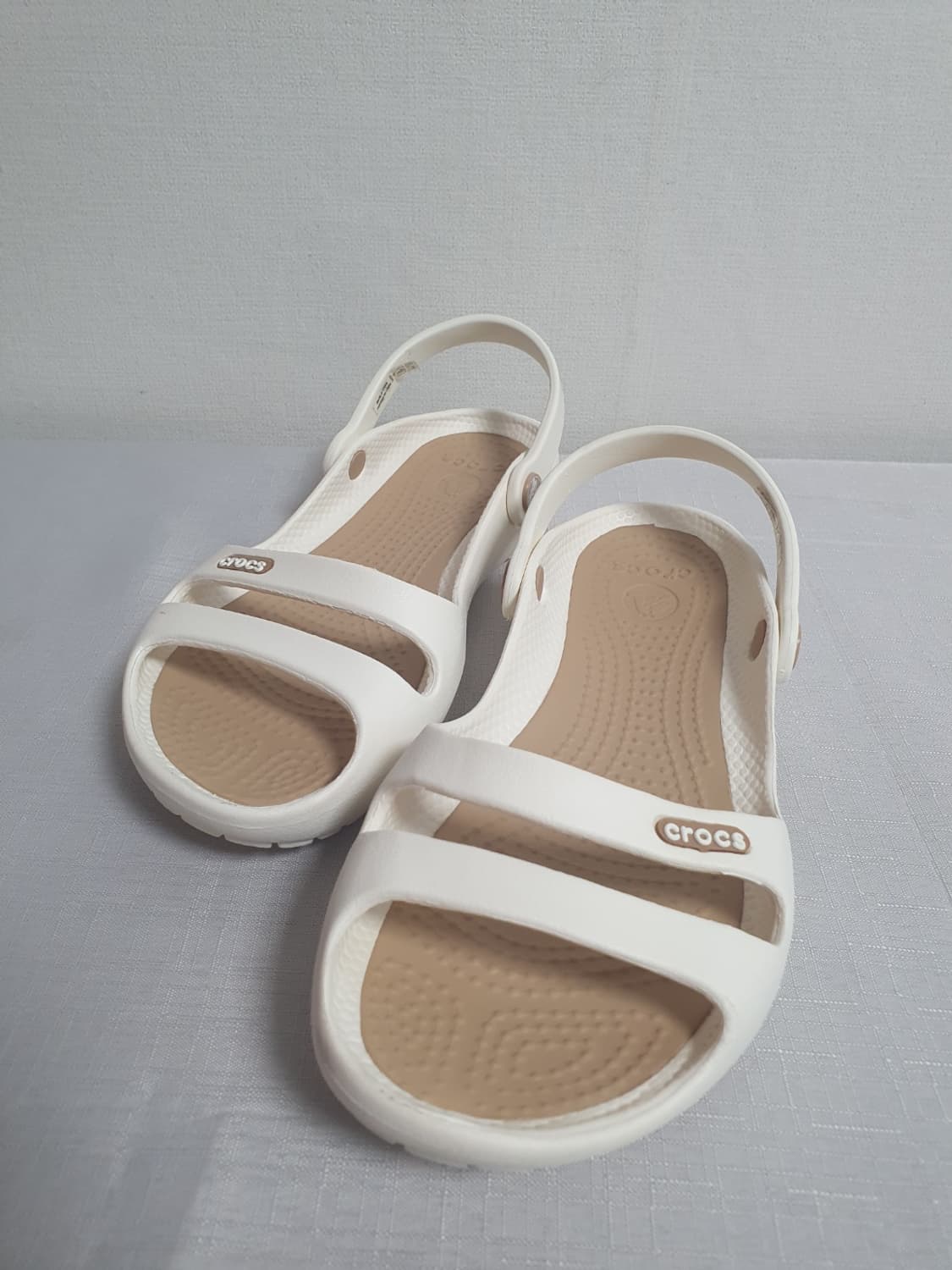 230mm 크록스 샌들 클레오2 오이스터 골드 상품이미지7
