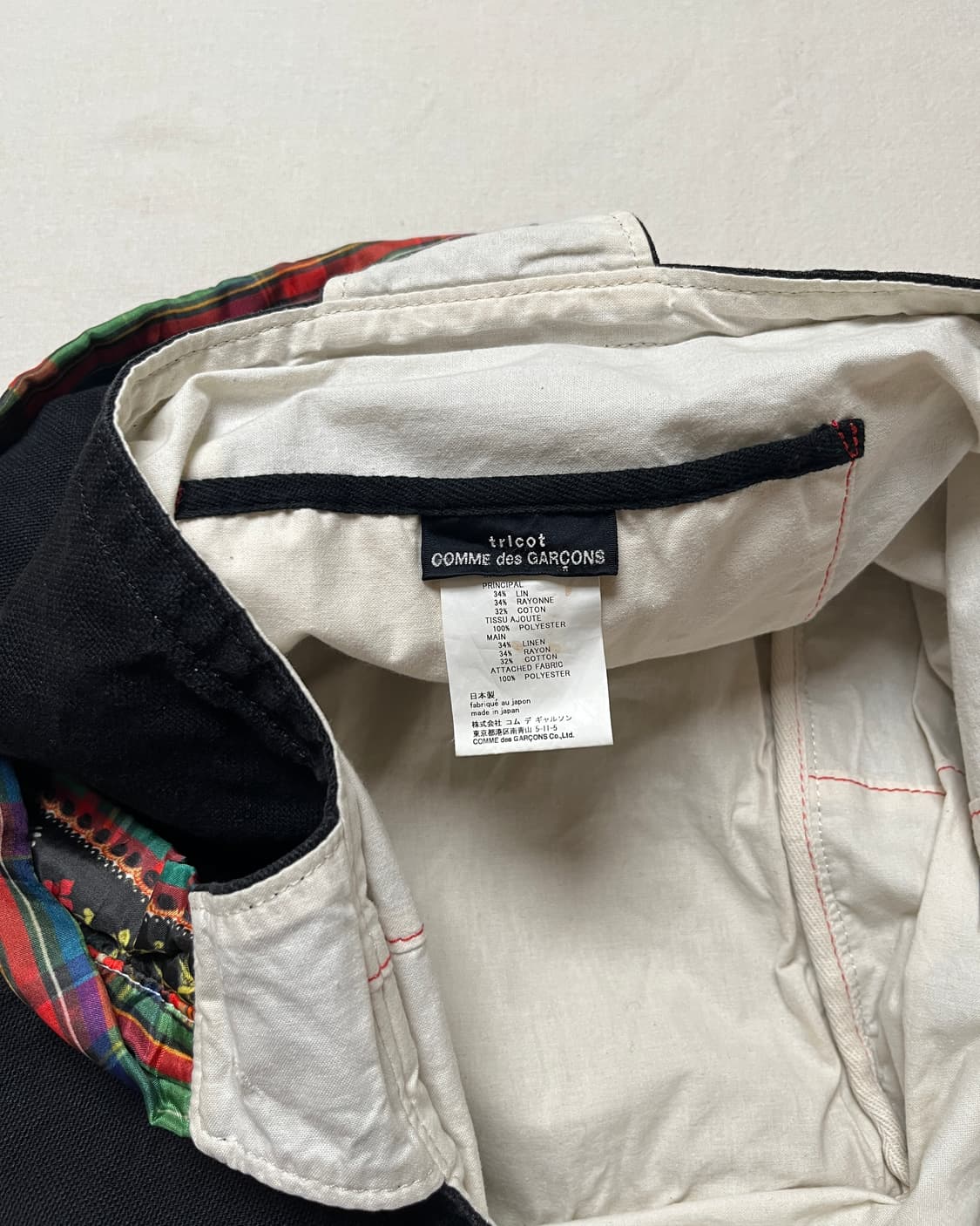 꼼데가르송 린넨코튼 캔버스 토트백 comme des garcons 상품이미지6