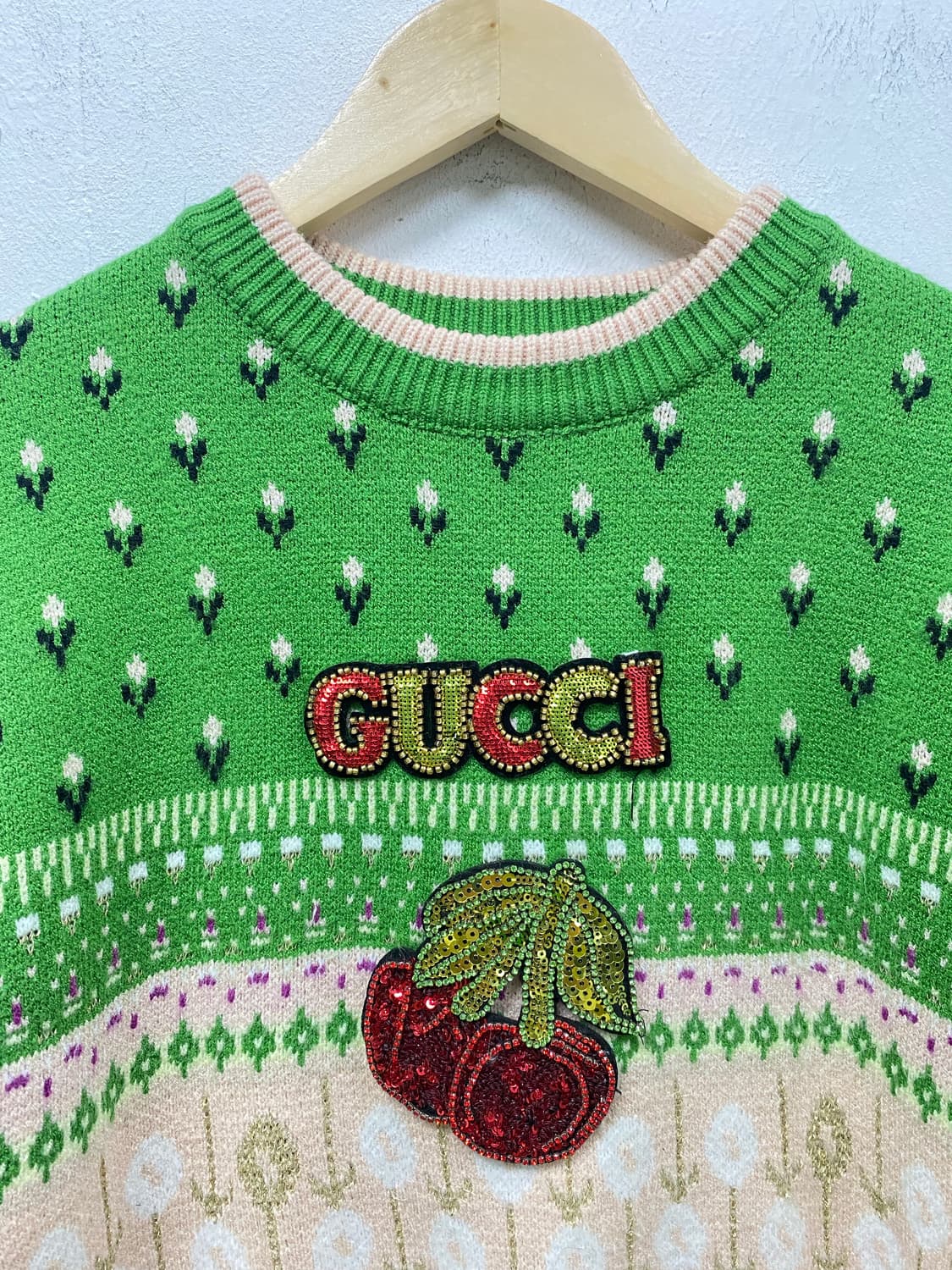  앵두 스팽글 비즈 여성 니트 M  상품이미지2