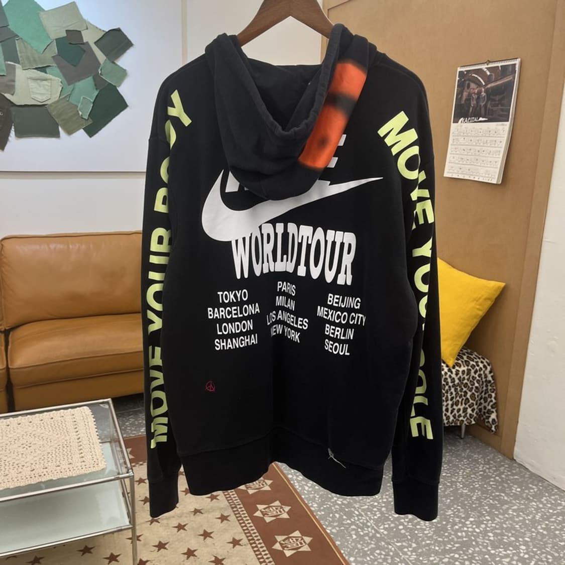 나이키 월드투어 스트릿 펑크 더블스우시 후드티 L C10417 상품이미지4