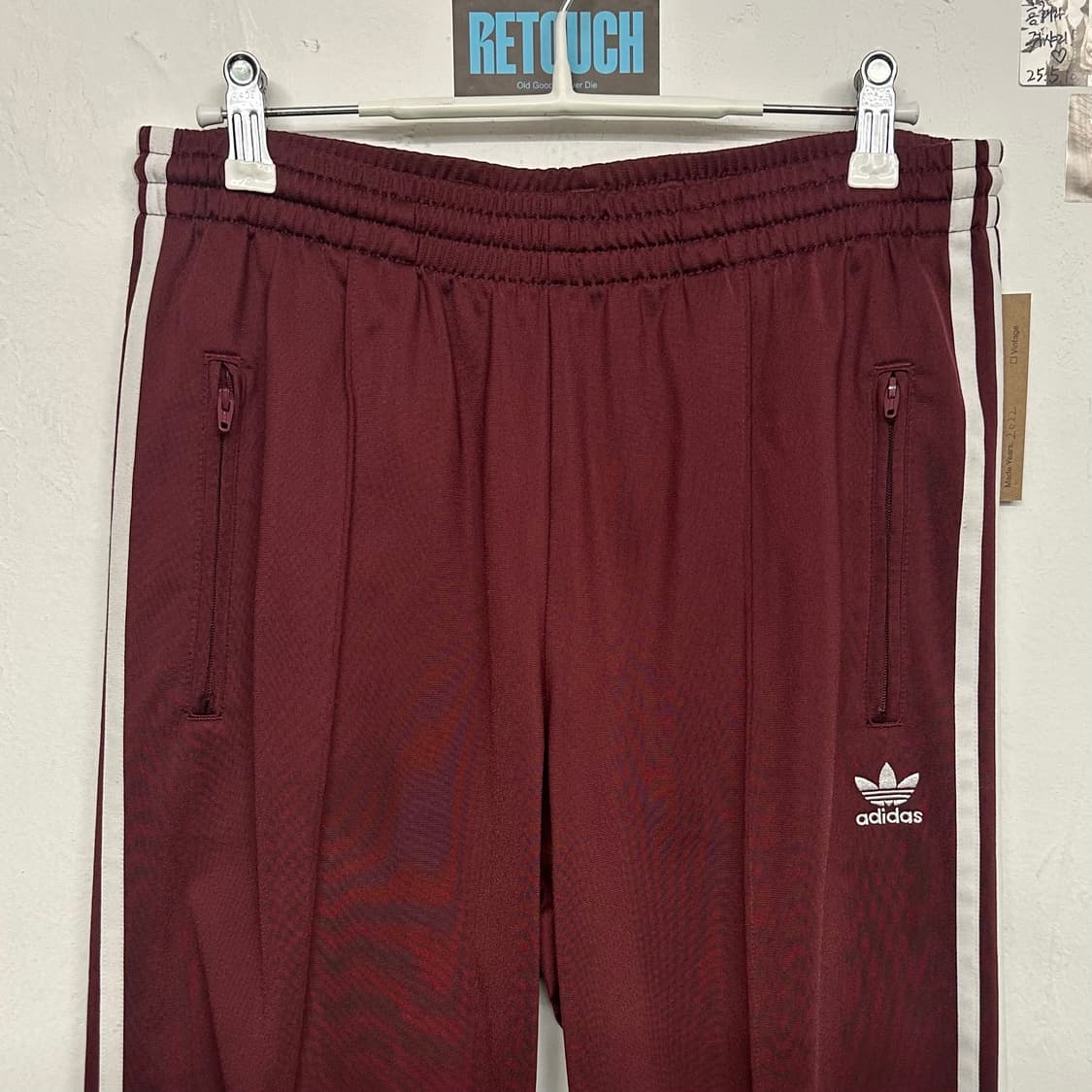 아디다스 파이어보드 버건디 트랙팬츠 상품이미지2
