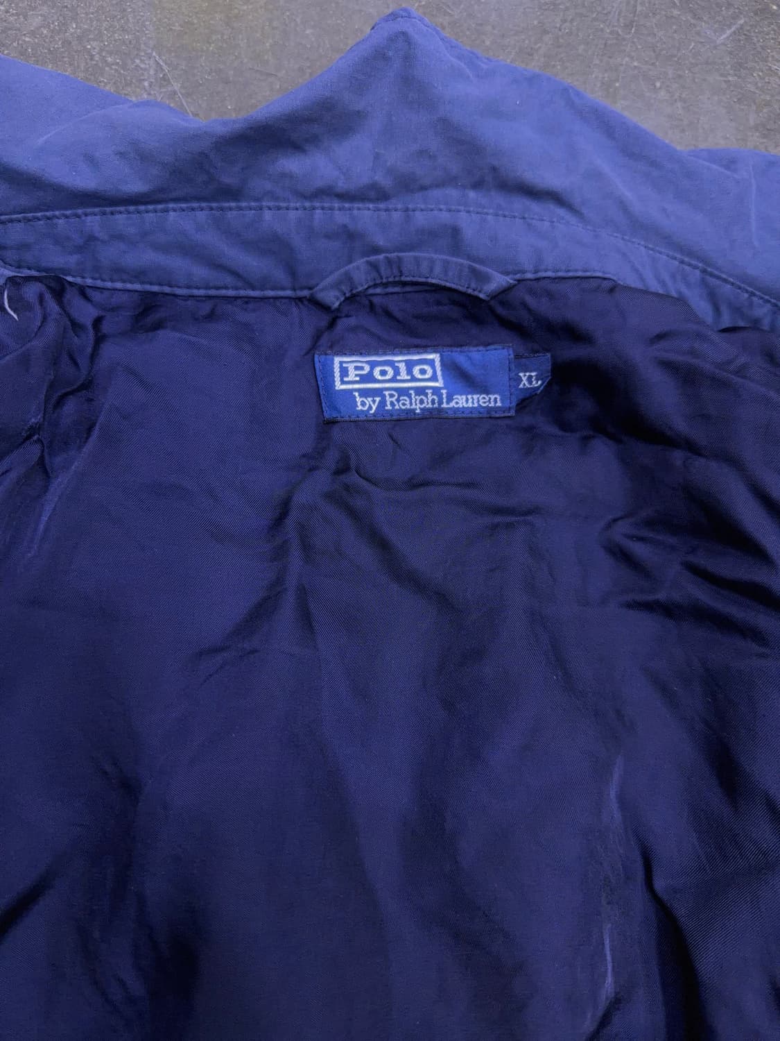 폴로 랄프로렌 빈티지 베이포트 블루종 점퍼 자켓 네이비 XL 상품이미지10