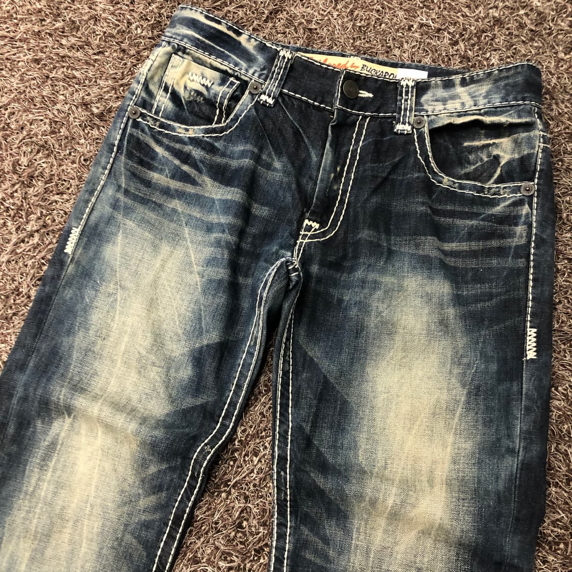 34 버커루 스티치 워싱 데님 팬츠 상품이미지2