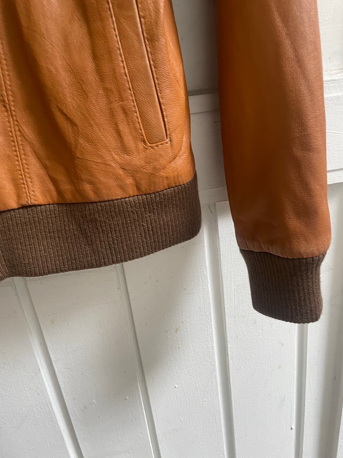 빔스 보이 후드 레더 자켓 상품이미지6