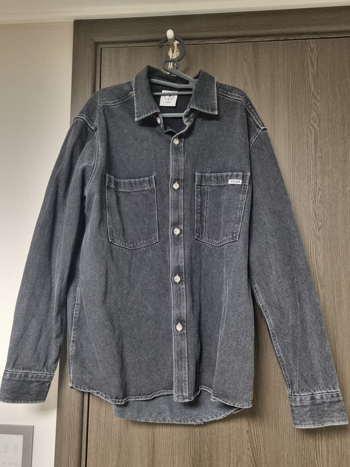 폴라스케이트 마이크 롱 슬리브 데님 셔츠 L 사이즈 상품이미지1