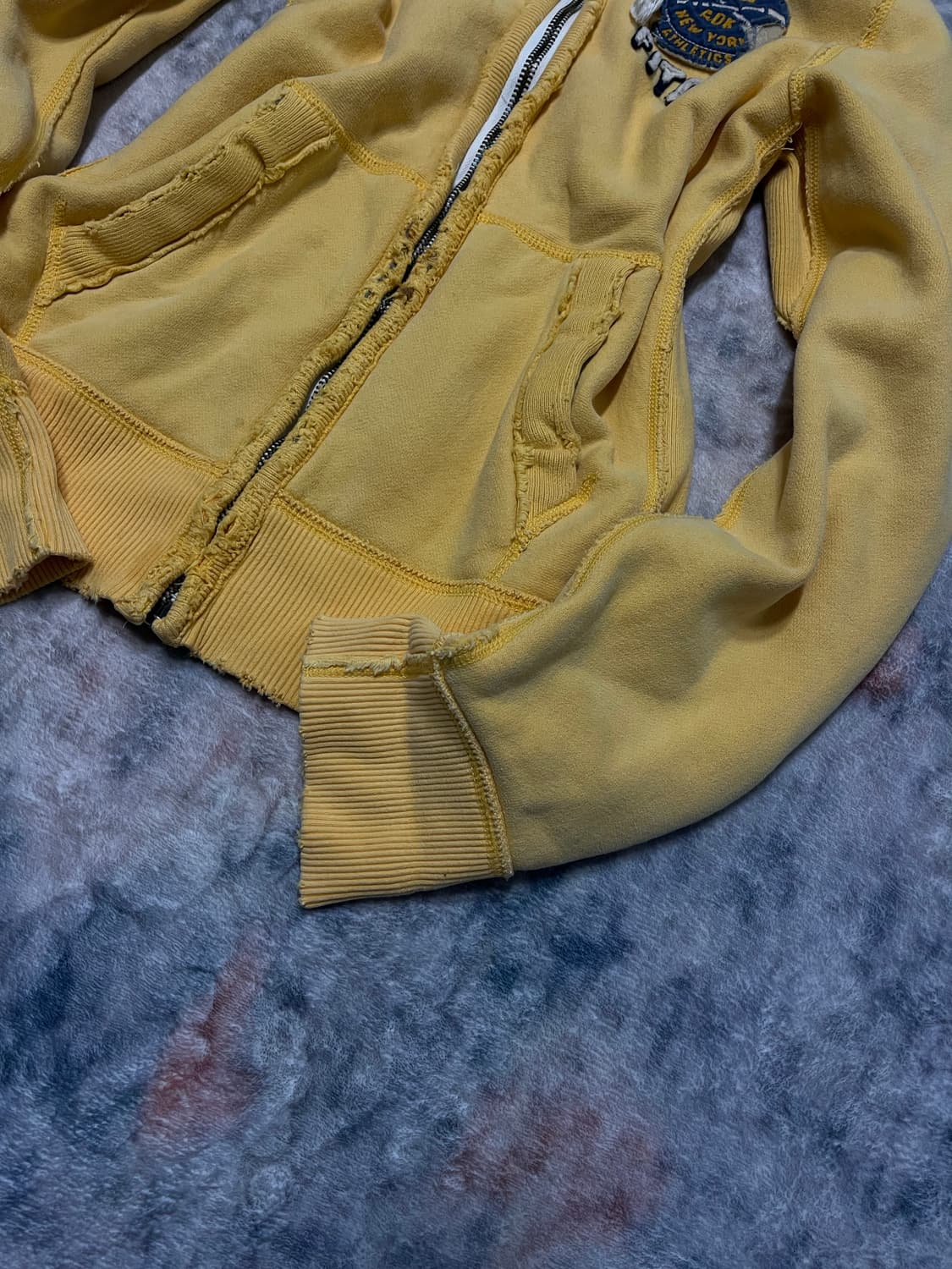 Abercrombie 00s y2k yellow hoodie 상품이미지5