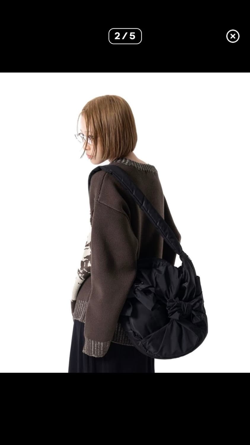 이우가마카라스 패딩백 블랙 상품이미지1