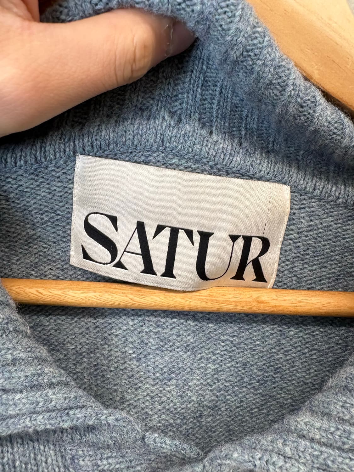 SATUR 세터 램스울 카라 니트 상품이미지6