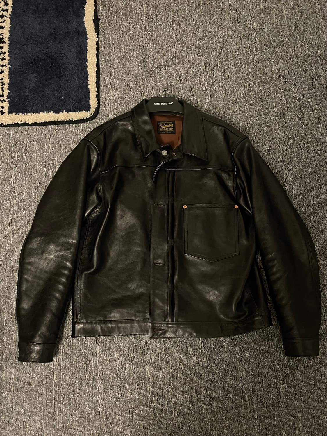 아웃스탠딩 소가죽 가죽자켓 M 상품이미지4