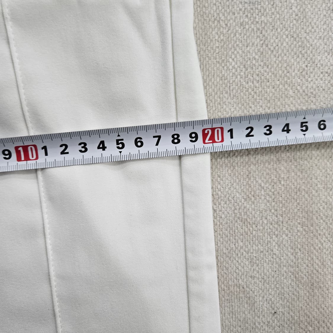 [66] 새상품 예쎄 여성 화이트 스판 밴딩 일자 팬츠 0120Y2 상품이미지8