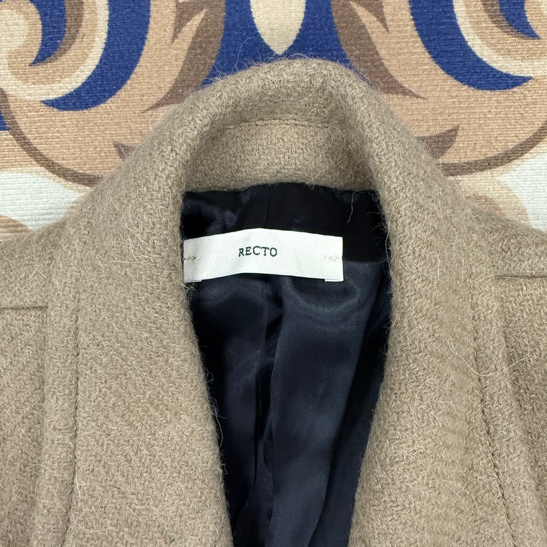 (XS)렉토 Recto 울 알파카 롱코트(베이지) 상품이미지2