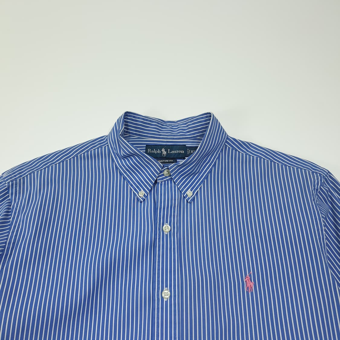 CL601 L 폴로 00s 스트라이프 핑크포니 블루 셔츠 남방 상품이미지2
