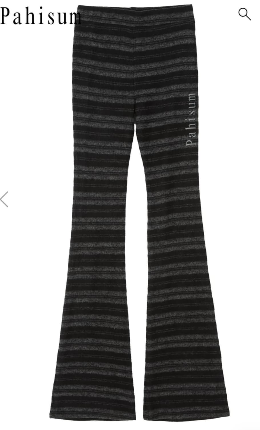 파히섬 (탠스댄스) 스트라이프 슬림 밴딩팬츠_블랙 상품이미지1