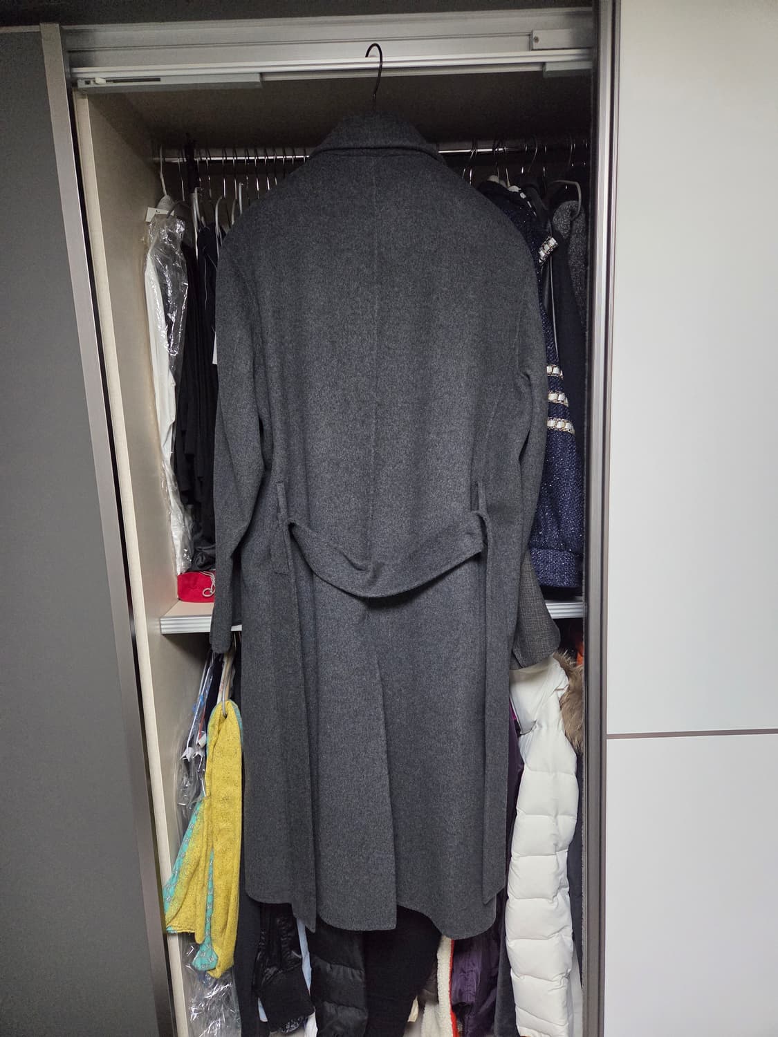 마마가리 싱글 로브 코트/차콜/ 50 상품이미지2