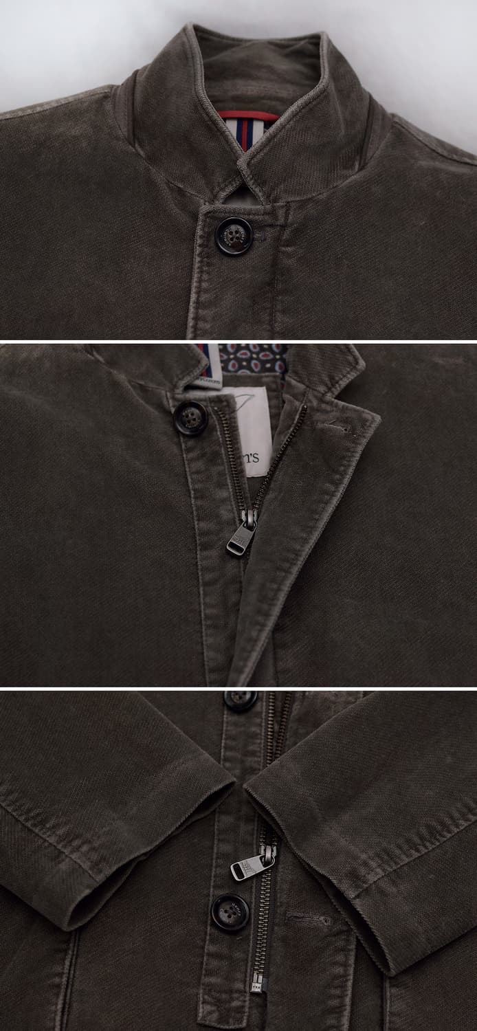 헨리코튼 이탈리안 몰스킨 코튼 가먼트다잉 카파 자켓 (105+) 상품이미지9