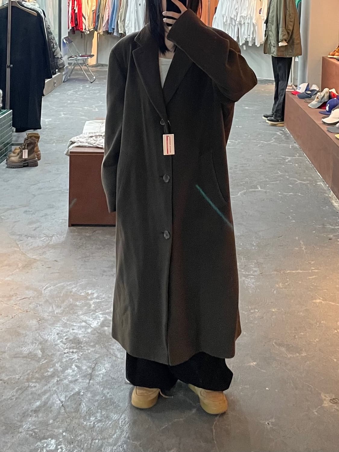 휴고보스 울 브라운 하이넥 코트 H1580 상품이미지1