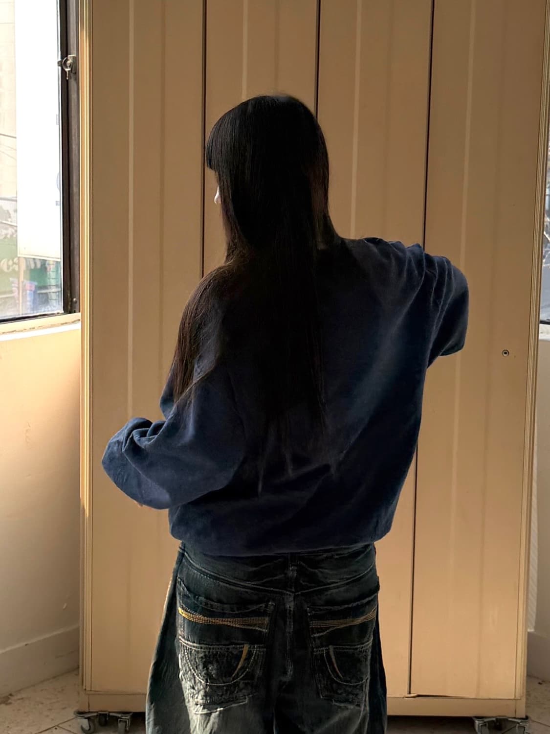 러셀 90‘s 맨투맨 차콜 상품이미지2