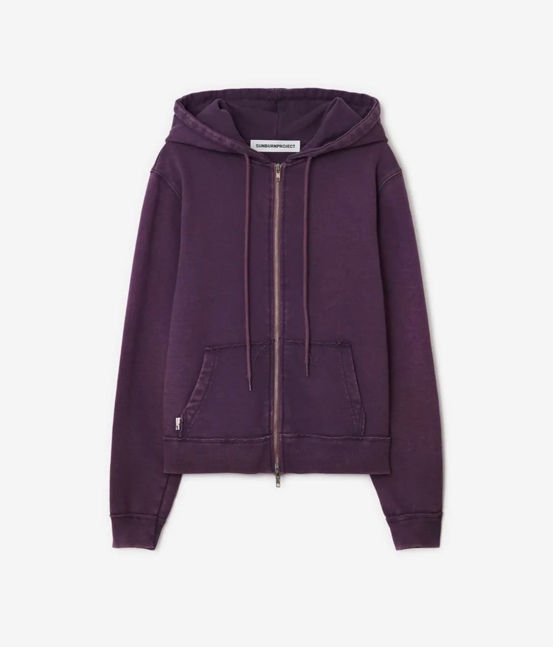 썬번프로젝트 퍼플 워싱 후드 집업 상품이미지2