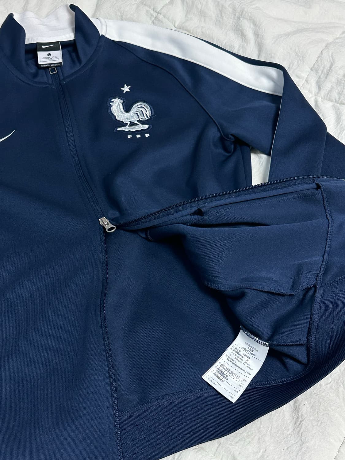 나이키 프랑스 국대 져지 트랙탑 라지 네이비 상품이미지7