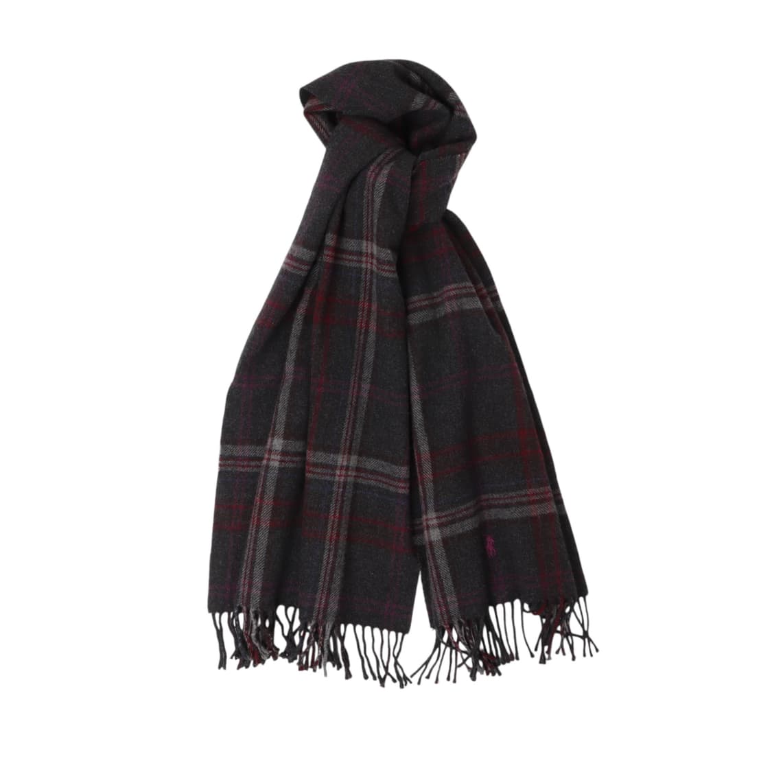 폴로 랄프로렌 포니 타탄체크 램스울 머플러 상품이미지1