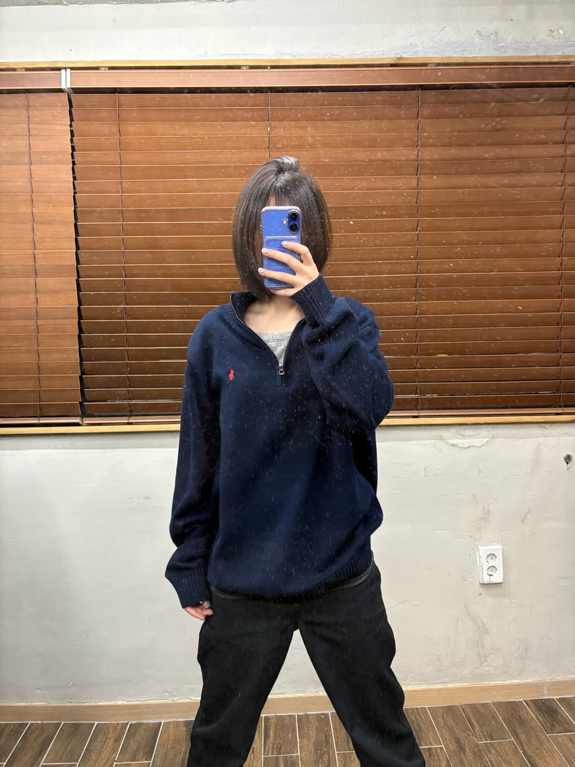 폴로 랄프로렌 코튼 반집업 니트 상품이미지3