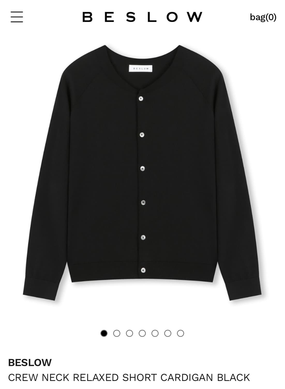 비슬로우 BESLOW CREW NECK RELAXED SHORT  상품이미지1