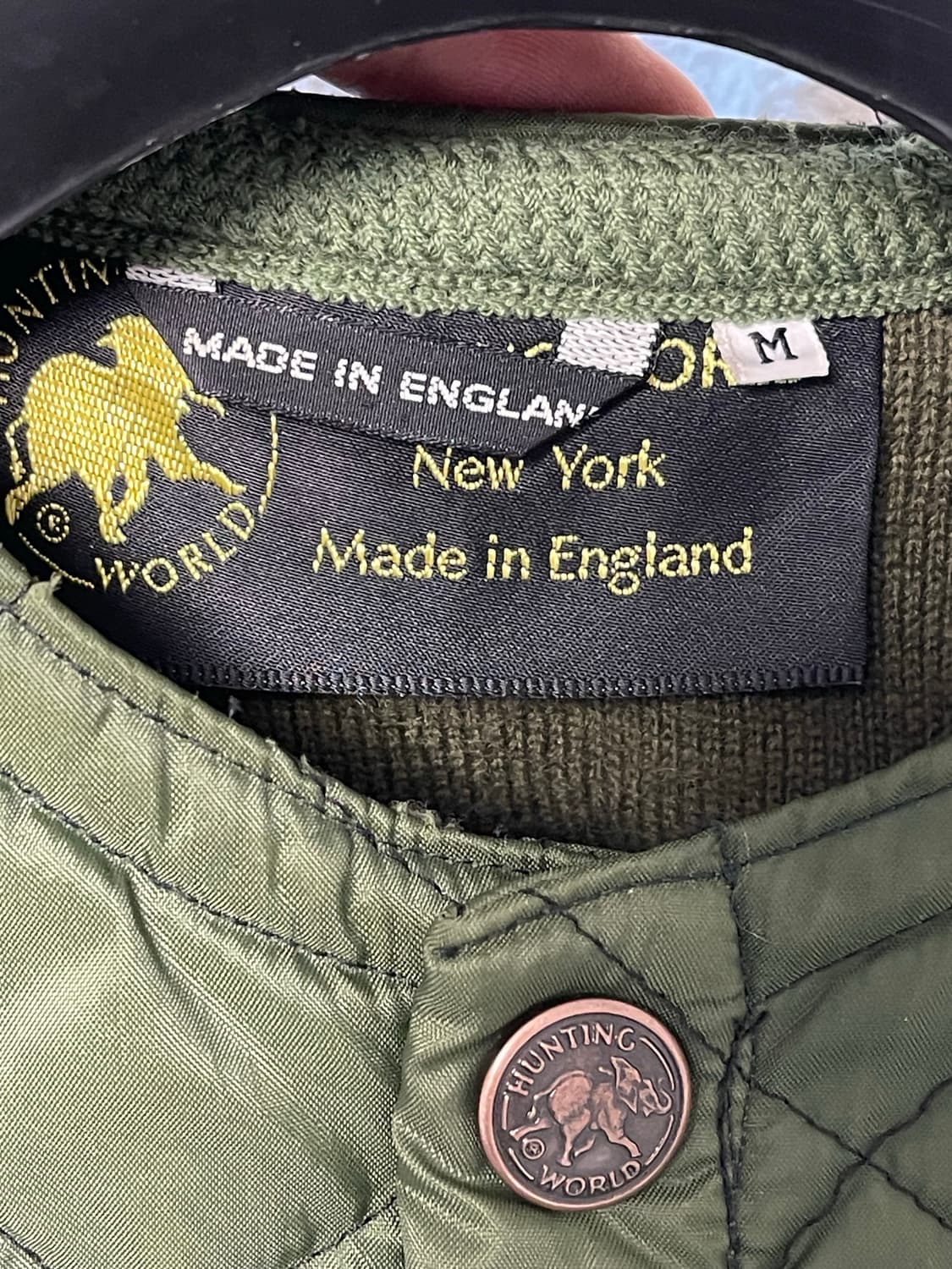헌팅 월드 헌팅 퀼팅 자켓 올리브 M 상품이미지6