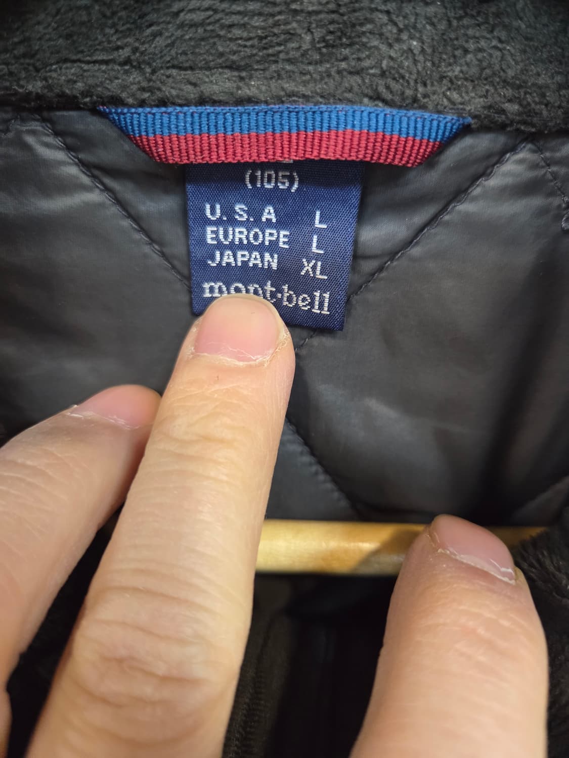 몽벨 다이아몬드 퀄팅 집업자켓 xl 상품이미지3