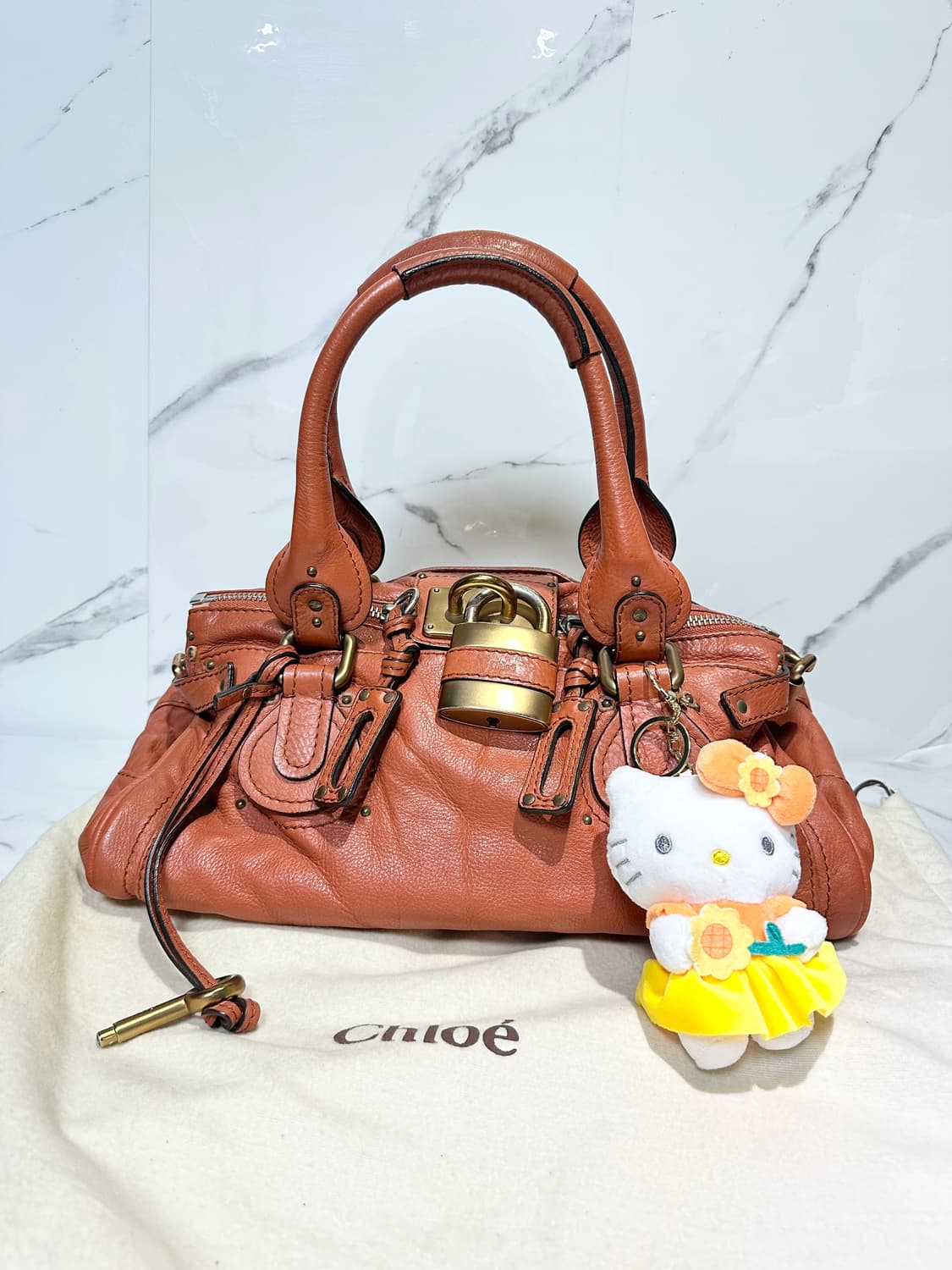 [A 정품] 끌로에 패딩턴백 브라운오렌지 상품이미지3