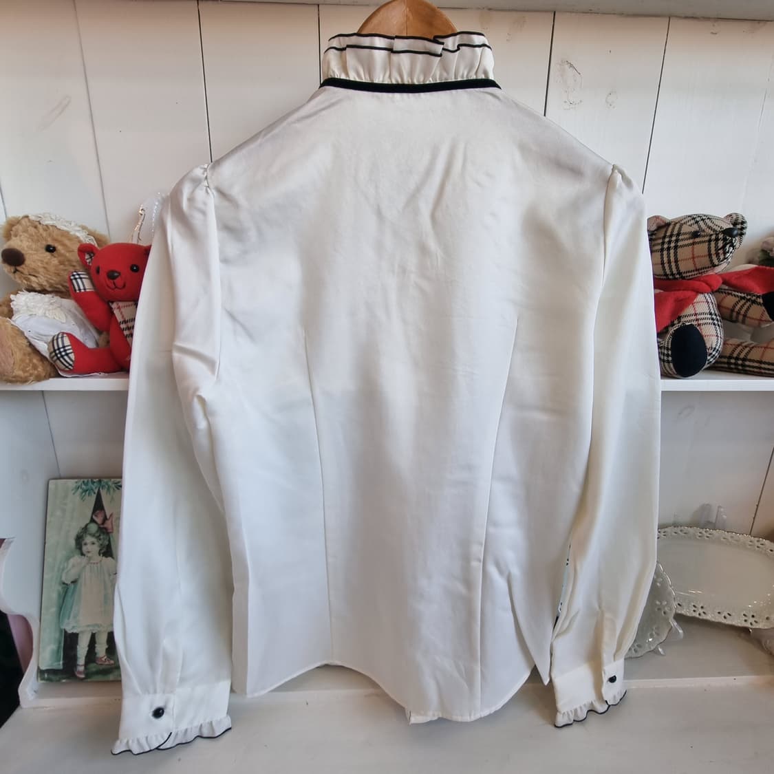 프릴 리본 블라우스 상품이미지4