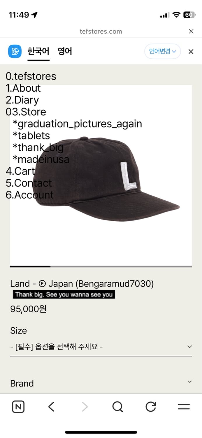 테프스토어즈  Land L사이즈 상품이미지1