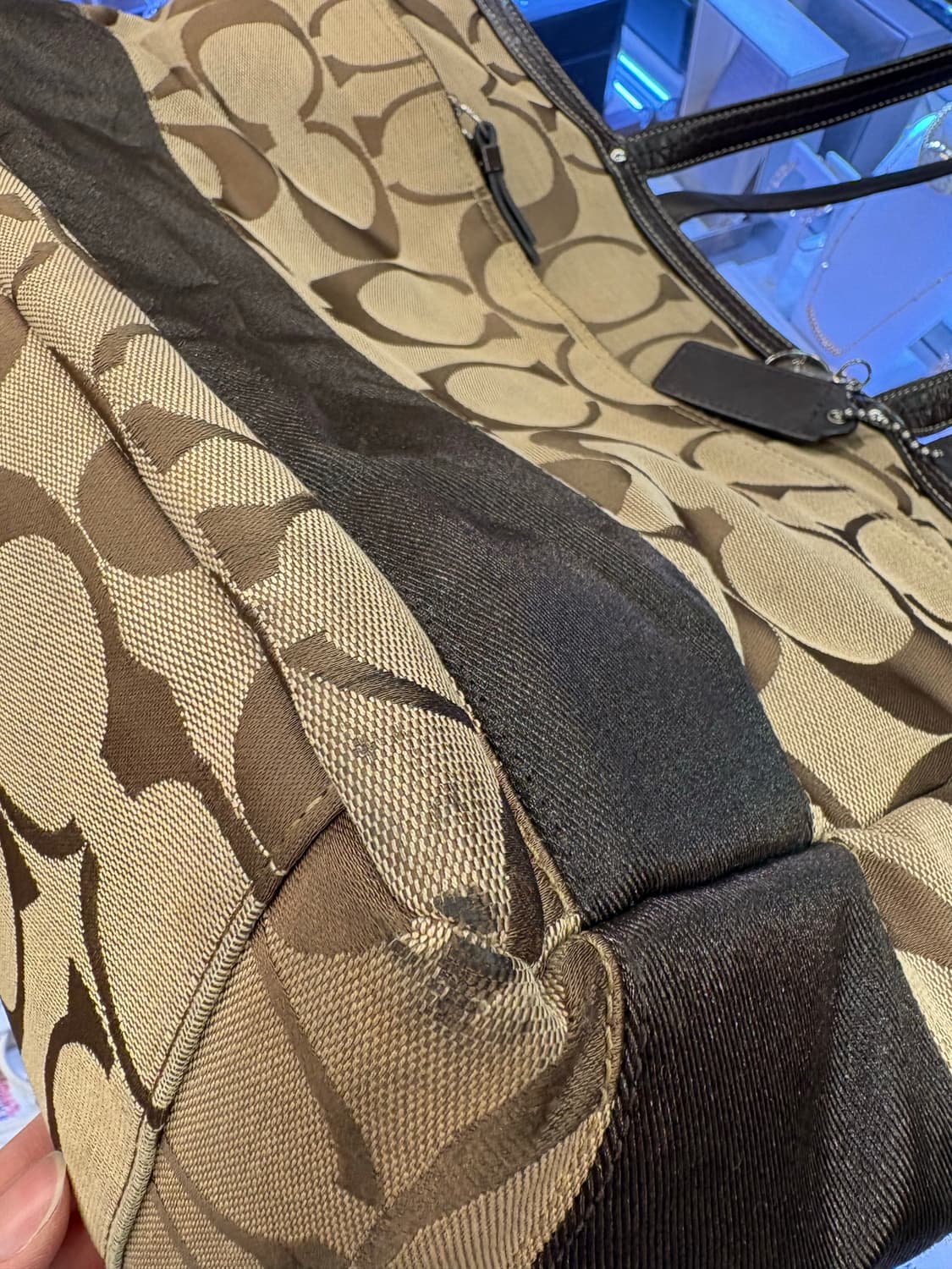 코치 시그니처 캔버스 토트백-Coach Signature Canvas 상품이미지3