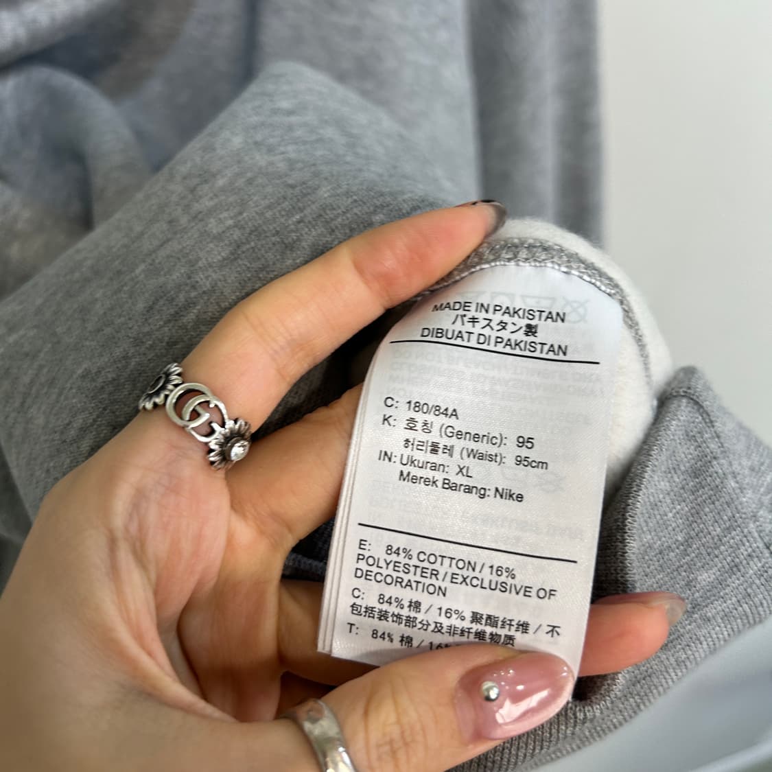 나이키 여성 기모 후드티 상태최상 상품이미지4