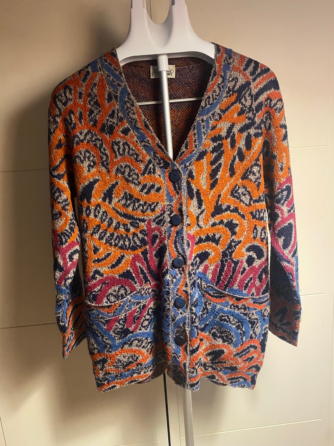 미쏘니 스포츠 패턴 가디건 상품이미지1