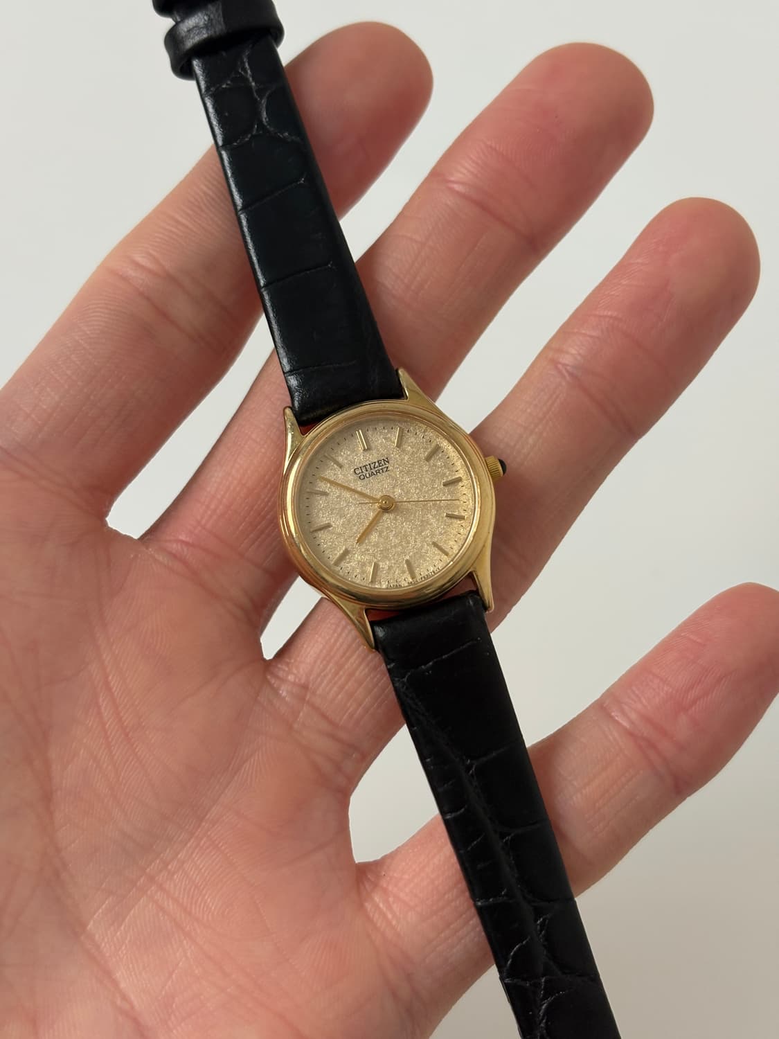 1980s Gold Texture Dial Ladies Quartz 상품이미지2