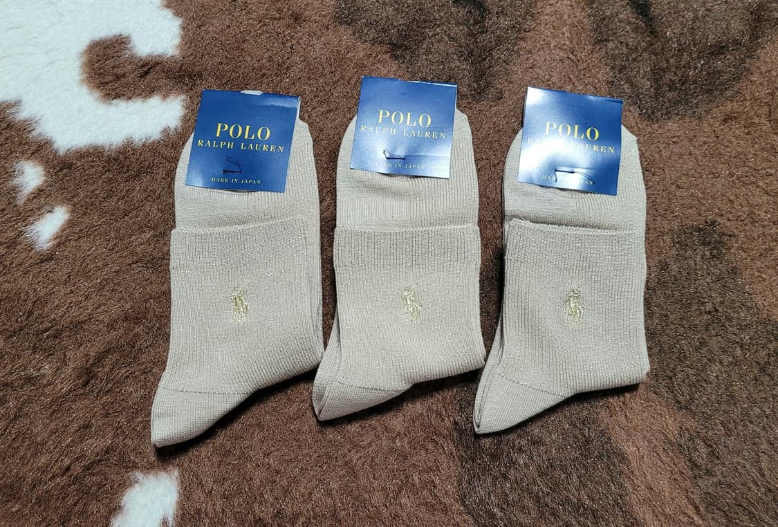 폴로 랄프로렌 여성용 금실 발목 양말 3족 셋트 상품이미지2
