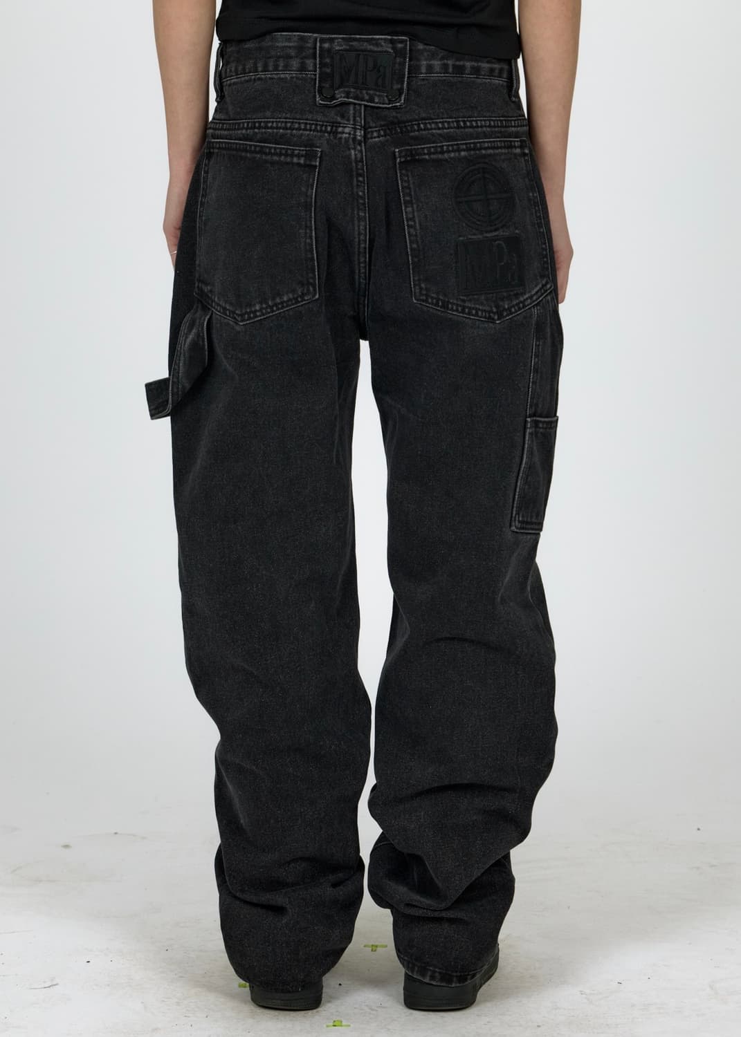 플라스틱 프로덕트 MPa 페인터 데님 팬츠 블랙 S 상품이미지2