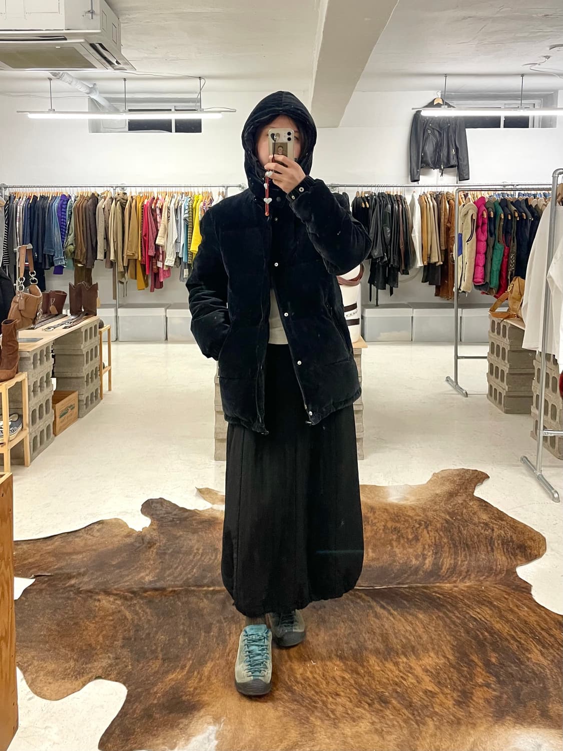 UNITED ARROWS velvet down padding 벨벳 패딩 상품이미지9