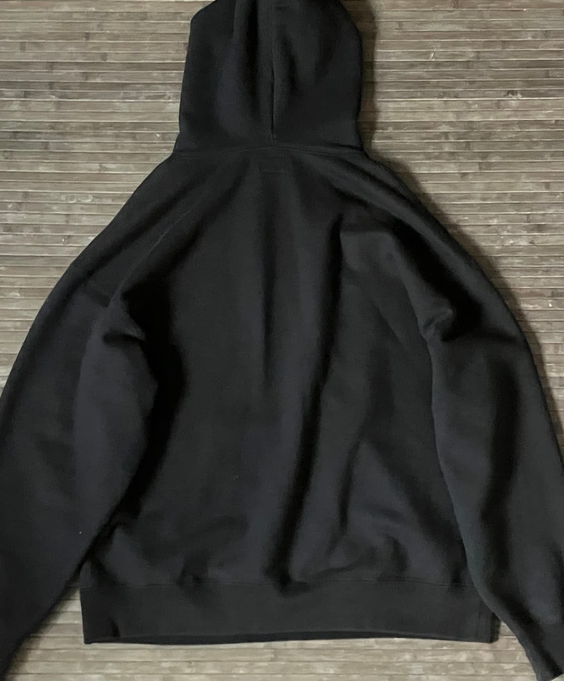 Heavy weight navy loose cotton hoodie 상품이미지2