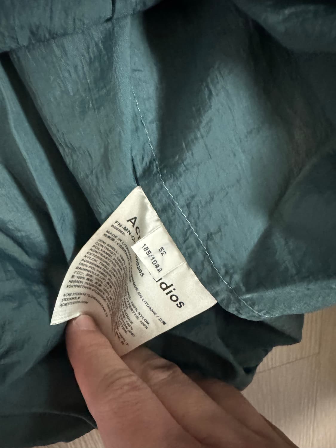 아크네스튜디오 아노락 52사이즈 상품이미지2