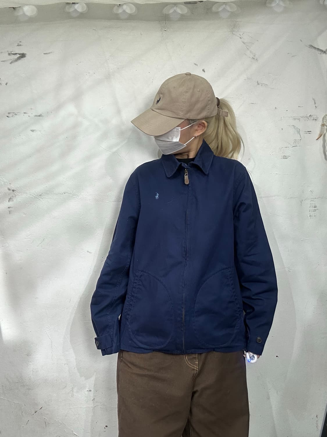 폴로 보이즈 여성 네이비 블루종 자켓 XL 상품이미지2