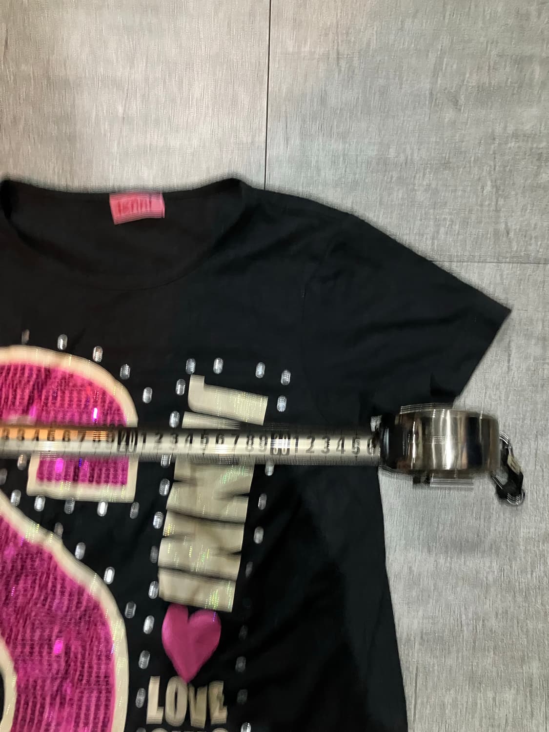 일본빈티지 Jenni 핀터깔y2k 대장 오리엔탈펑크 비즈 반팔티셔츠 검핑 상품이미지2