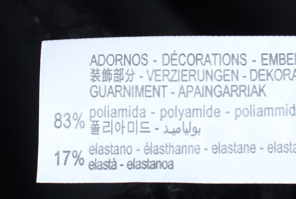 W(M) 자라 반팔 티셔츠 민소매 레이스 블랙 뷔스띠에-H33443 상품이미지6