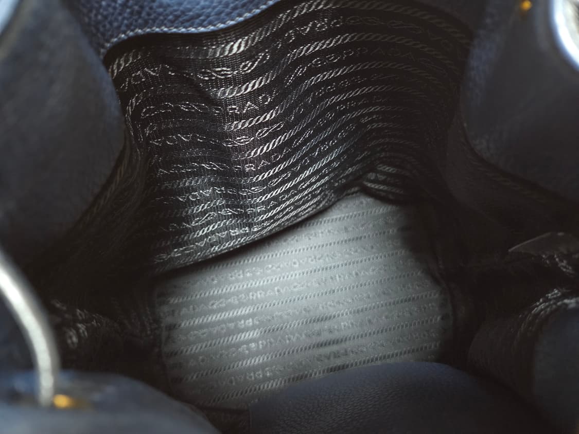 프라다 비텔로 다이노 버킷백 블루 상품이미지7