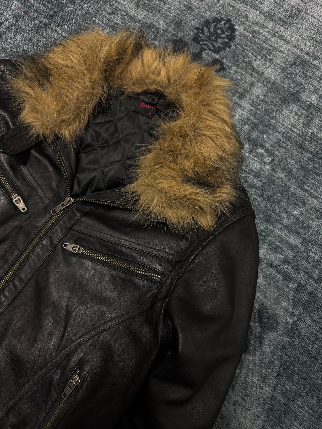 Jackrose 00s vkei trimming fur wolf leat 상품이미지3