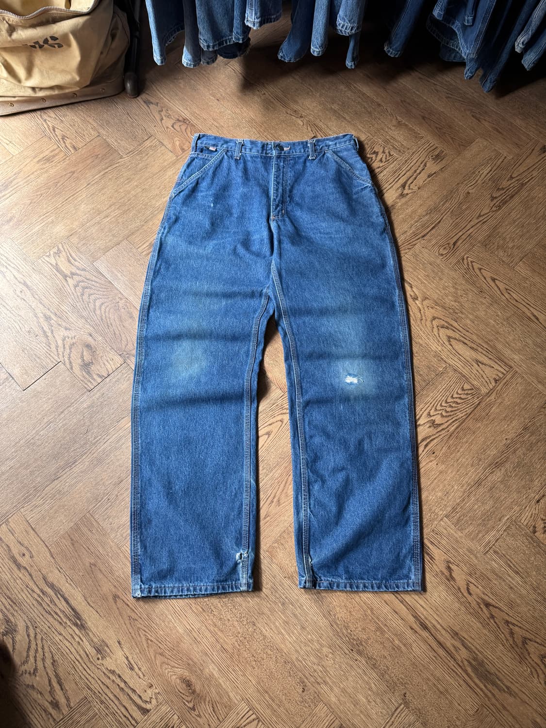 [34]칼하트FR USA 빈티지 워싱 싱글니 카펜터 워크 데님 팬츠 상품이미지2