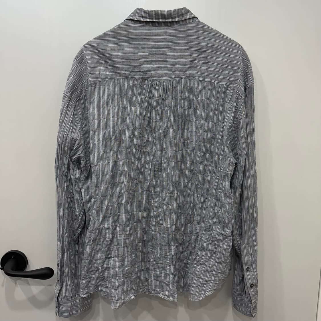 폴리테루 집업셔츠 스트라이프 그레이 4 (XL) 상품이미지1