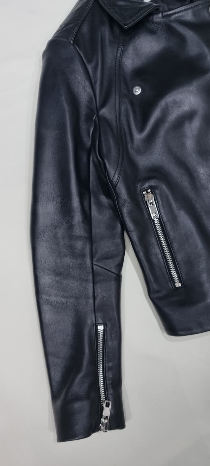 산드로 양가죽 라이더 자켓 1size _ 여성,실측 확인 상품이미지5