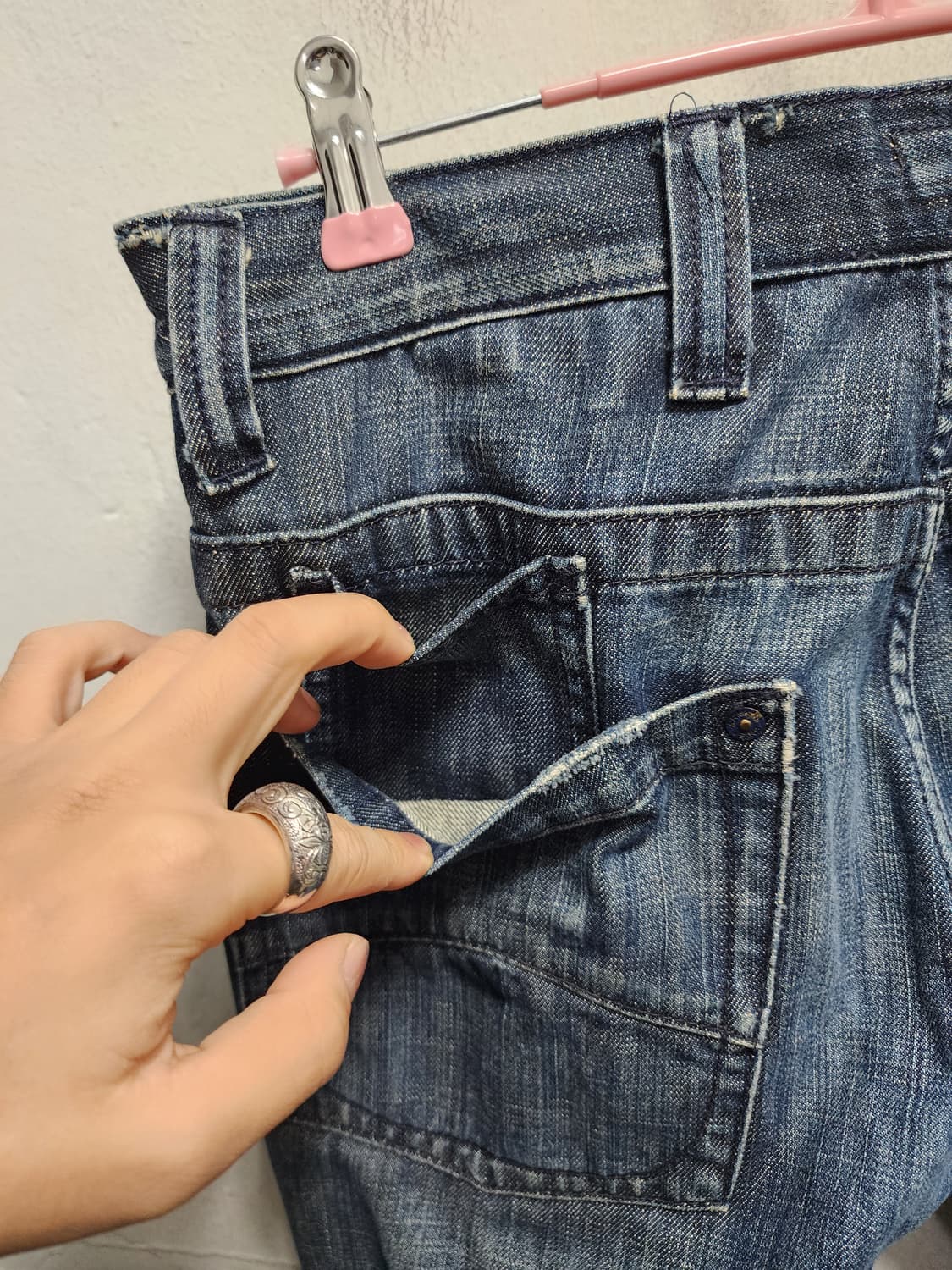 아르마니 스틸로고 데님 청바지 상품이미지3