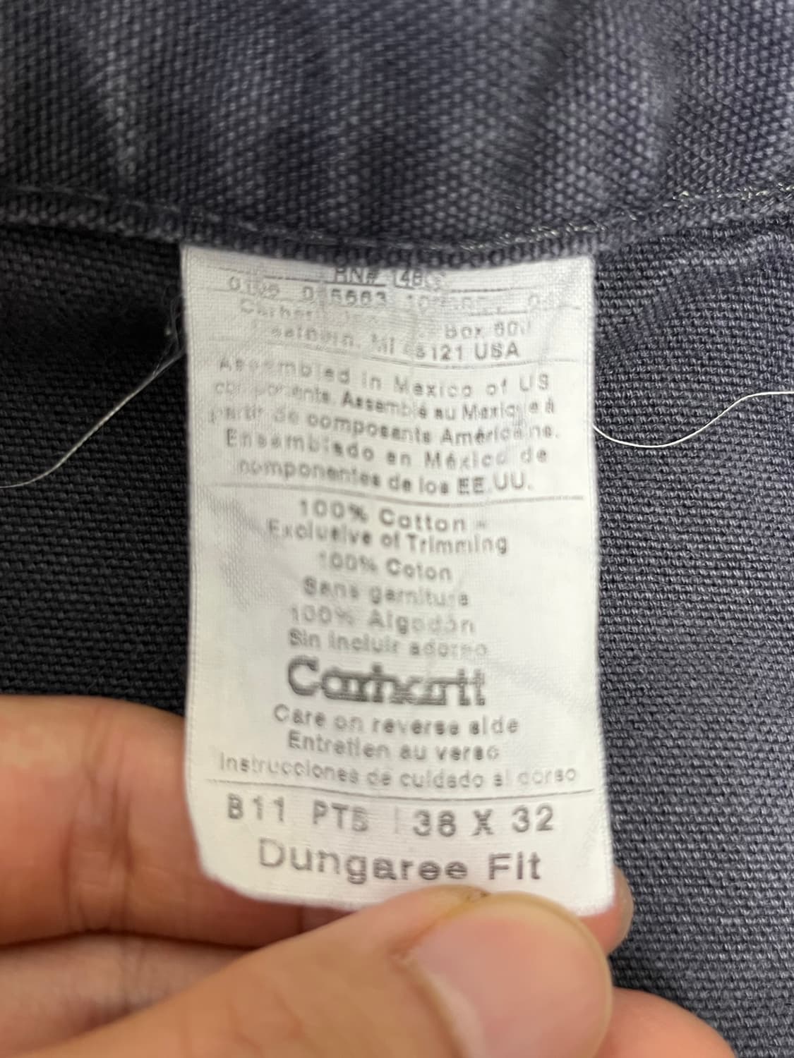 Carhartt B11 PTB 칼하트 빈티지 싱글니 카펜터 팬츠 상품이미지3